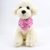 Ling & Bai 2Pcs Dog Bandana Collar Adjustable Boho Pet