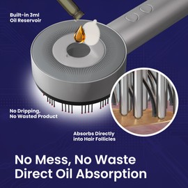 CHEEKY WOMEN Scalp Massager & Oil Applicator Brush - Cordless Tool with Built-in Reservoir - 3 Modes, Rechargeable, Ergonomic Design for Daily Hair Oil Applicator Scalp Massager