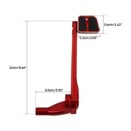 XFMT Red Brake Lever Peg Pedal Fit For Harley Softail Low Rider S ST FXLRST 2018-2025