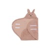 Jollein Baby Einschlagdecke - Bunny, Wild Rose - Mit Ohren