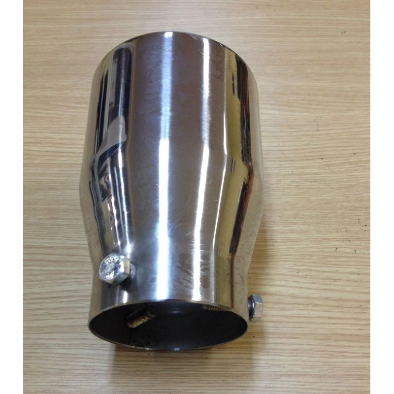 D&D UNIVERSAL FIT 3 3/4"" ROUND STAINLESS STEEL EXHAUST TAIL