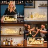 Cheers Neon Sign, USB LED Desk Lightbox Cheers Sign with