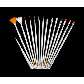 MBW Brush Set for Gel Nails I Acrylic Nails Nail Modelling Nail Art Brush Set Acrylic UV Gel Nail Design