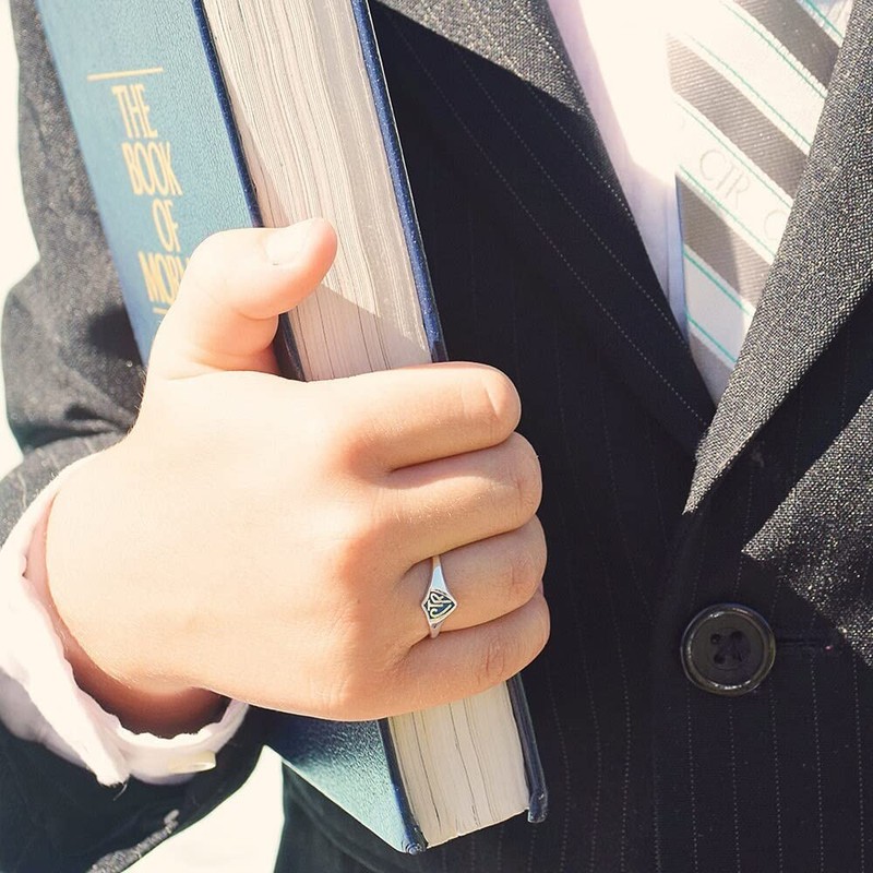 Mini Blue Shield LDS CTR Ring by Ringmasters | Choose