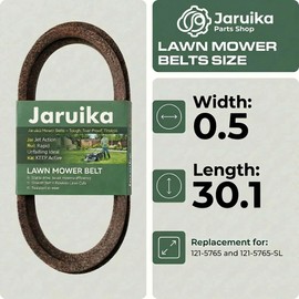 Jaruika Drive Belt 121-5765 Replacement for Toro TimeMaster 30 Inch Mower Parts, Fits TurfMaster Exmark Commercial Deck, 1/2 x 30.1 Aramid Cord