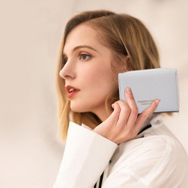 Anywn Ladies’ Small Purse, Ladies’ Small Wallet, Ladies’ Small Money Bag with Large Capacity, Elegant and Cute Ladies’ Wallet with Large Coin Compartment, gray, Minimalist