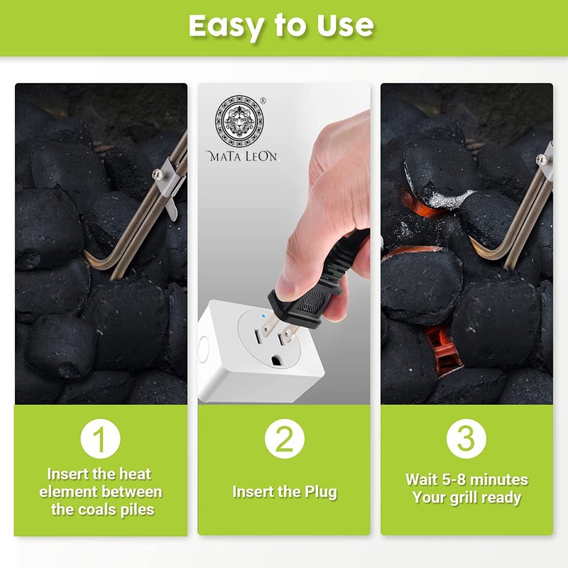 Electric Charcoal Starter for Grill – Mata Leon Premium BBQ