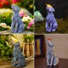 Goodeco Dog Statue with Solar Butterfly - Ideal Gifts for