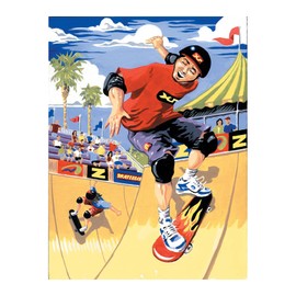 Royal & Langnickel - Paint by Numbers Junior Skateboarder, Includes Paints and Brushes, for Adults and Children from 8 Years