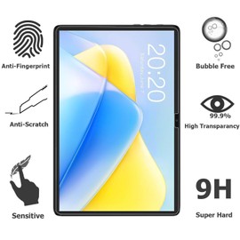 elitegadget 2-Pack Glass Screen Protector For VORTEX T10M Pro Tablet 10.1 Inch Tablet - Tempered Glass Film High Definition 9H Hardness