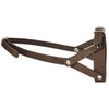 Adjustable Leather Loop Bite Bark Control Easy Fit Muzzle Brown.