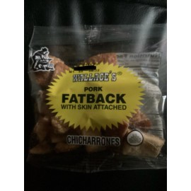 WALLACE’S PORK FATBACK WITH SKIN ATTACHED CHICHARRONES REGULAR FLAVOR (10 PACK)