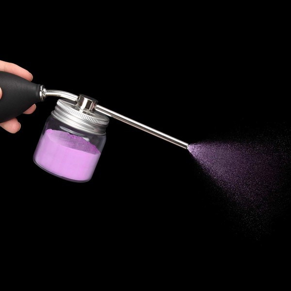 Noverlife - Botellas de pulverización de polvo fino con purpurina seca/mica, dispensador de bomba de pulverización, portátil, para maquillaje, barbero, talco, pulverizador