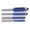 4 Pcs Flush Trim Router Bit 1/4 Shank Tungsten Steel