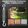 sourcing map M8 M8 Hook and Eye Turnbuckles for Cable