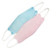 Korean Mask KF94 Mask, Pink/Blue, Non-Woven Mask, 4-Layer 3D Processing,