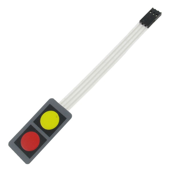 sourcingmap DC12V 30mA 1x2 2 Key Array Membrane Switch Keyboard