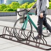 SIMPLE HOUSEWARE 5 Bike Bicycle Floor Parking Adjustable Storage Stand,