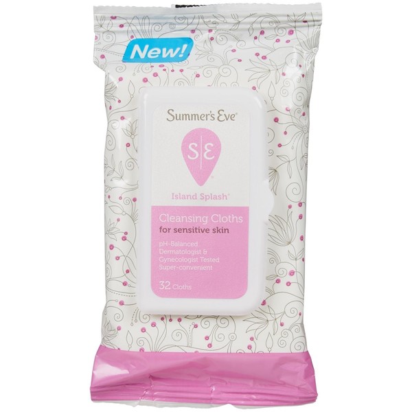 Summer's Eve Summers Eve Cleansing Cloths Soft Pack-Island Splash-32 ct