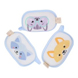 Loofah Sponge 3Pcs Bath Bath Brush Bath Sponge Bath Scrubber Shower Sponge Cartoon Cleaning Sponge