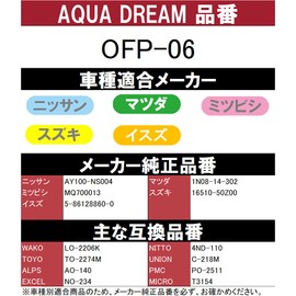 Aquadream AD-OFP-06 Aqua Dream Automotive Oil Filter PLATINUM for Nissan AY100-NS004 and others, Mazda, Mitsubishi, Suzuki, Isuzu