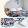 Shark Ocean Pink Blankets for Couch Sofa Bed Throw Blanket