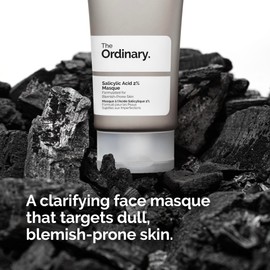 The Ordinary The Ordinary Salicylic Acid 2% Masque, Clarifying Charcoal & Clay Mask for Blemish-Prone Skin, 1.7 Fl Oz