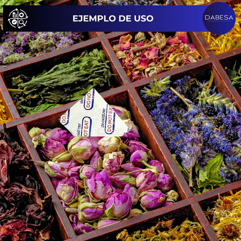DABESA Absorbedores de Oxigeno para Alimentos 200 Sobres 100cc