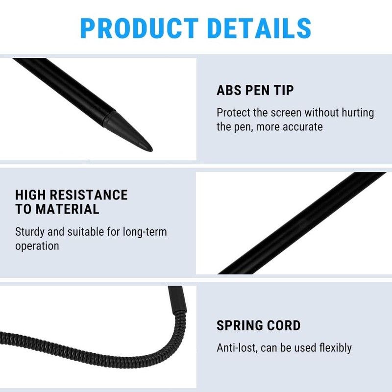 Uadme Stylus Pens, Stylus Pen for Industrial Touch Screen, Resistive
