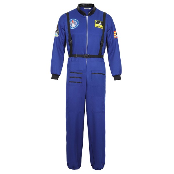 Zhitunemi Mens Astronaut Costume Adult Dress Up Clothes Space Fancy