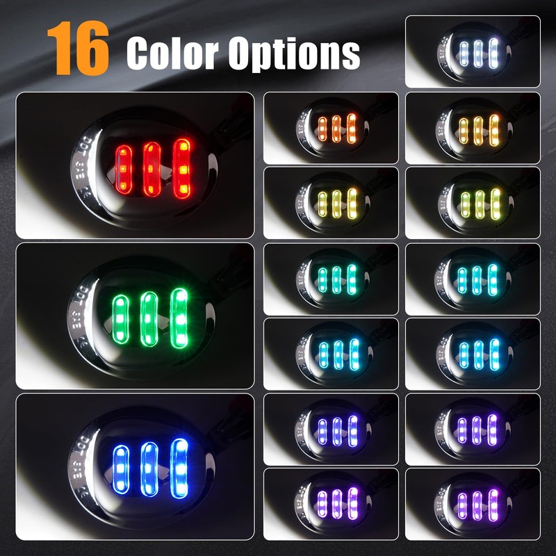 NEIFILES RGB LED License Plate Light Compatible with 1990-2014 Ford