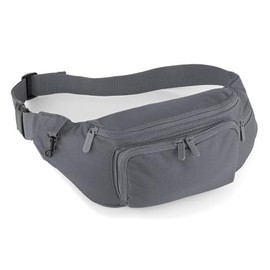 Outdoor World Deluxe Bauchtasche, Hüftgurt, große Größe, Unisex, modische Bauchtasche mit verstellbarem Riemen für Wandern, Wandern, Joggen, Reisen, Laufen, Sport, Radfahren, 4 Reißverschlussfächer