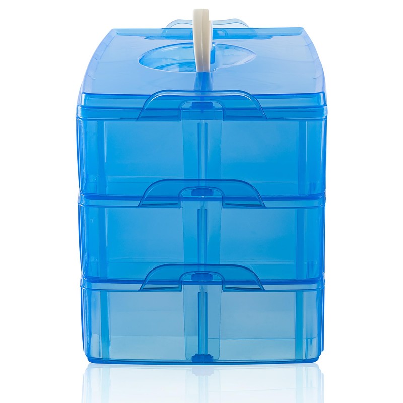 Daletu Sorting Boxes for Small Parts with Lid, Plastic Storage