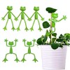 Cute Frog Plant Support Clips - 5Pcs Plant Stand Set