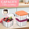 Qukaka Stainless Steel Snack Containers for Kids,7.2oz Easy Open Leak