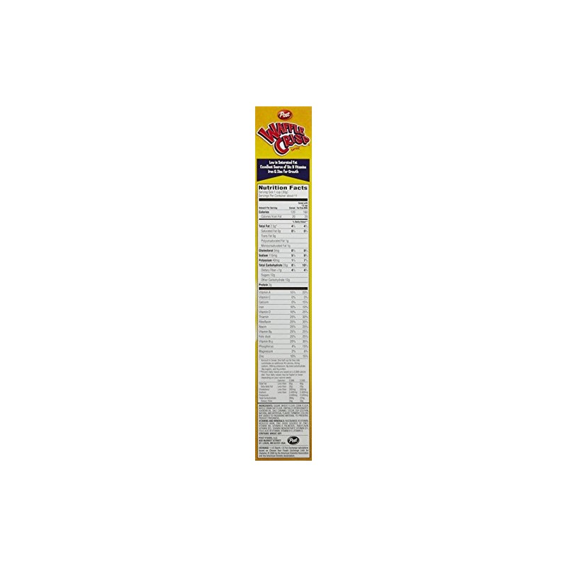 Post Waffle Crisps Cereal, 11.5 oz