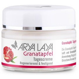ARYA LAYA Pomegranate Day Cream for a Strengthened, Refreshed Complexion, Regenerates Cell Walls and Emphasises the Natural Glow of the Skin, for Combination Skin and Couperose, Vegan, 50 ml