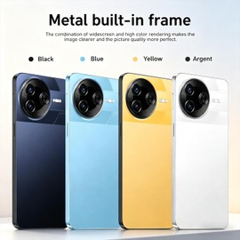 TryFirst Unlocked 4G Mobile Phones, 6.6 Inch HD+ Display, Dual SIM Dual Camera, Quad Core, 4GBRAM+32GB ROM【Expandable up to 256GB】, Support WiFi/Bluetooth/OTG (Yellow)