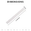 Xvnoesza 2Pcs Irregular Edge Metal Paper Tearing Ruler for Crafting