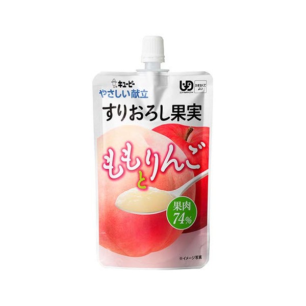 Kewpie Gentle Serrated Grated Fruit, Momo and Apple, 3.5 oz