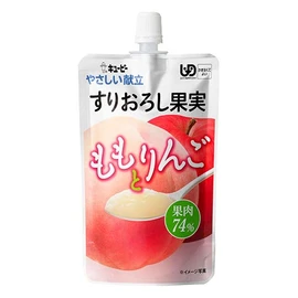 Kewpie Gentle Serrated Grated Fruit, Momo and Apple, 3.5 oz (100 g), UD: Kamasete, Set of 6