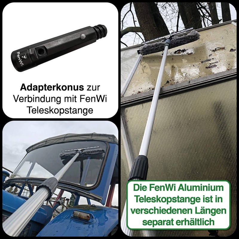 FenWi Combination Window Wiper 45/50 cm Wide for Large Glass