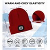 HEYAXA Unisex LED Beanie with Light, Rechargeable Headlamp Hat, Warm