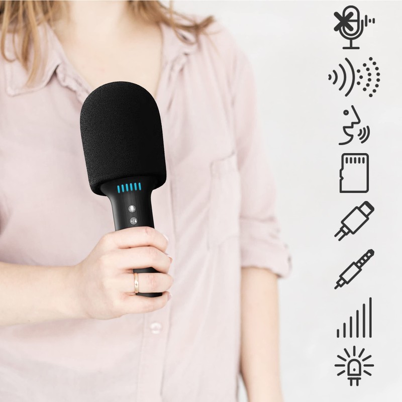 FOREVER Microphone for Karaoke Bluetooth Microphone for Kids, Wireless Microphone