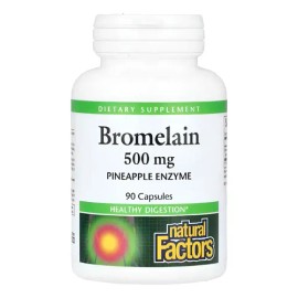 Natural Factors Bromelaína 500mg 90 Cápsulas Sin Sabor