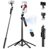 TELESIN 63" Smart Auto-Face Tracking Tripod with 360° Rotation, Remote
