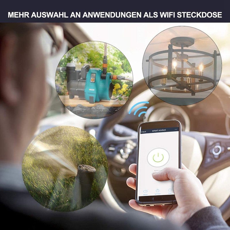 proAMEDEN WiFi Smart Switch, 16A, Mini Smart Switch, WLAN, Modul,