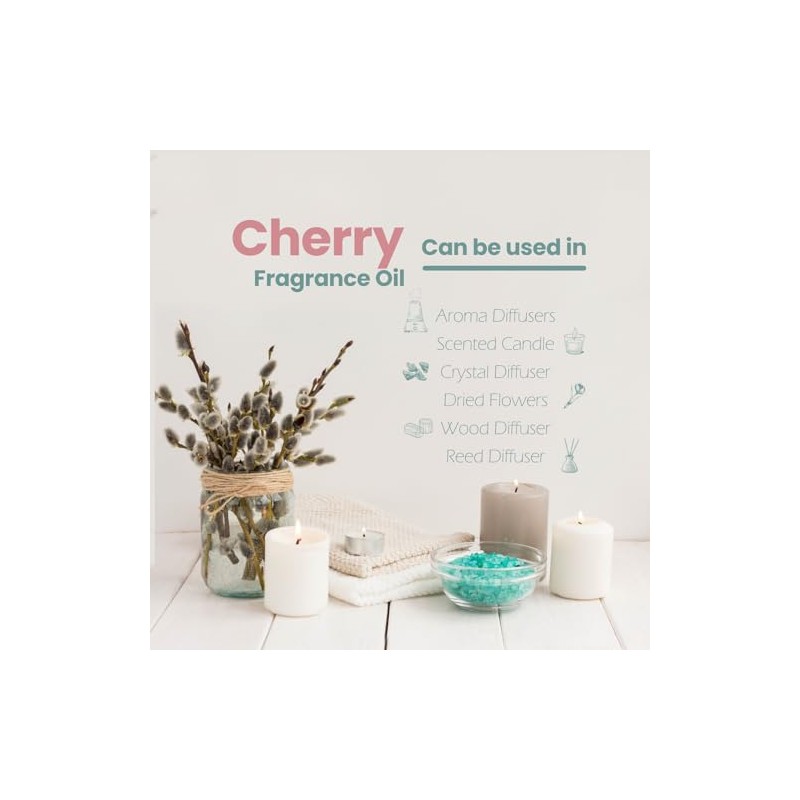 MAYJAM MAYJAM Kirsche Duft?l 10ML, Premium Kirsche?lfr ?therische ?le Diffusor,