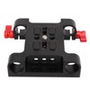 1/4in Camera Mounting Base Plate Aluminum Alloy 15mm Diameter DSLR