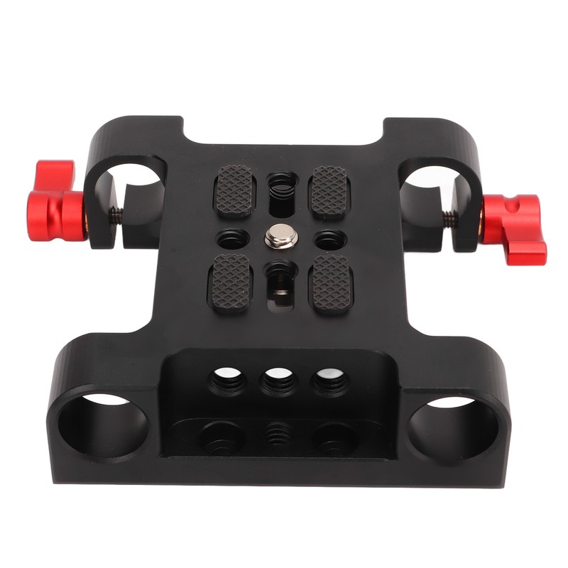 1/4in Camera Mounting Base Plate Aluminum Alloy 15mm Diameter DSLR
